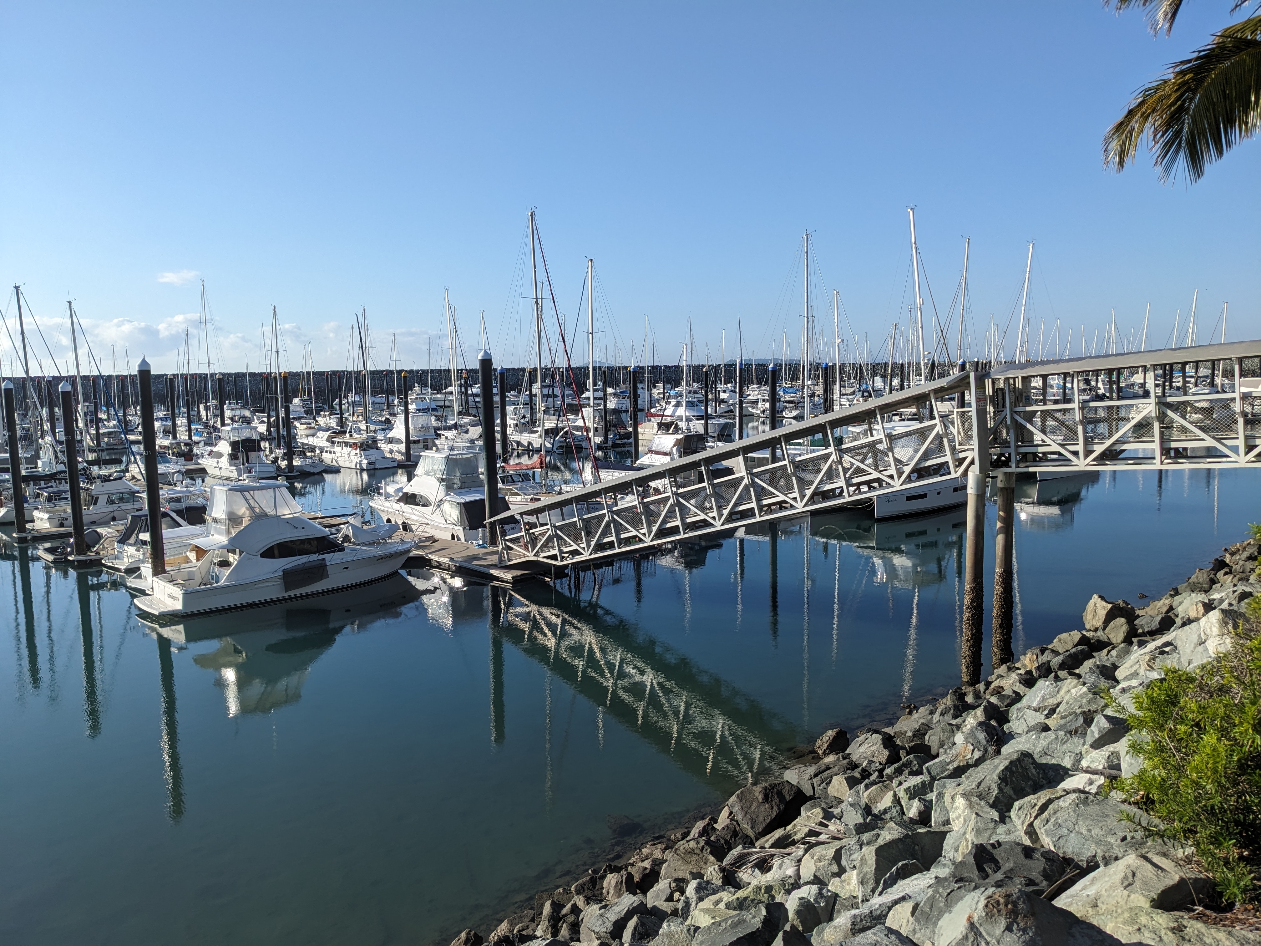 Boats and a ramp at Mackay marina