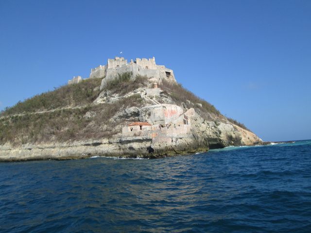 A stone fort above the Cuban coast during Malua's 2013 visit